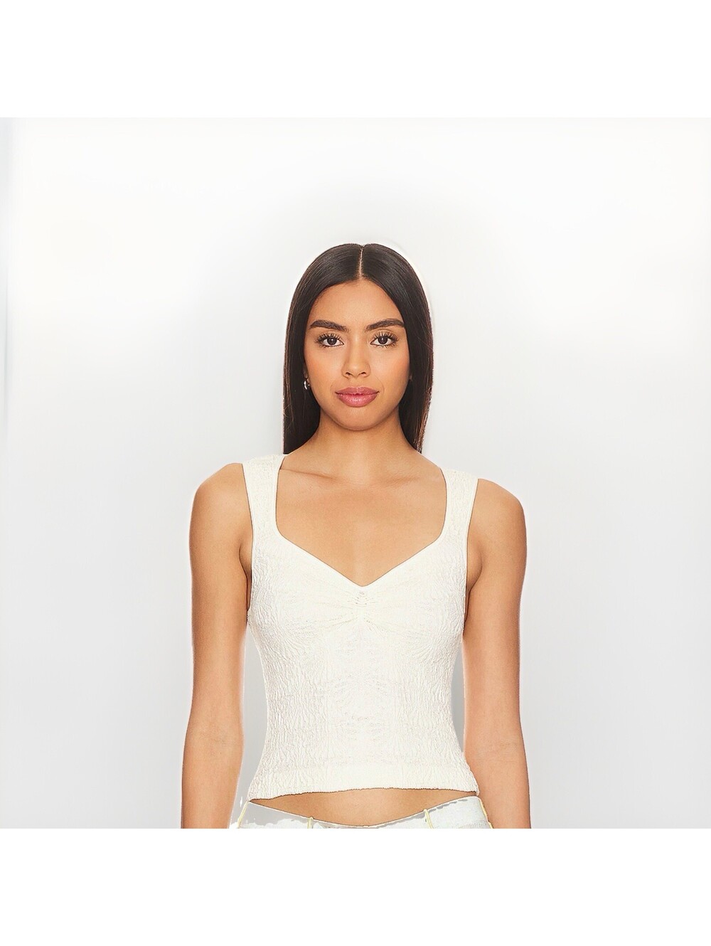 NEW! Free People Intimately Women Take Me Home Seamless Cami Top Size M/L Ivory